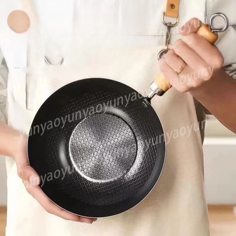 Mini Pentola in Ferro, Piccola Padella per Uso Domestico, per Piano Cottura a Induzione, Fondo Piatto, per Una Persona, Padella Piccola Senza Rivestimento