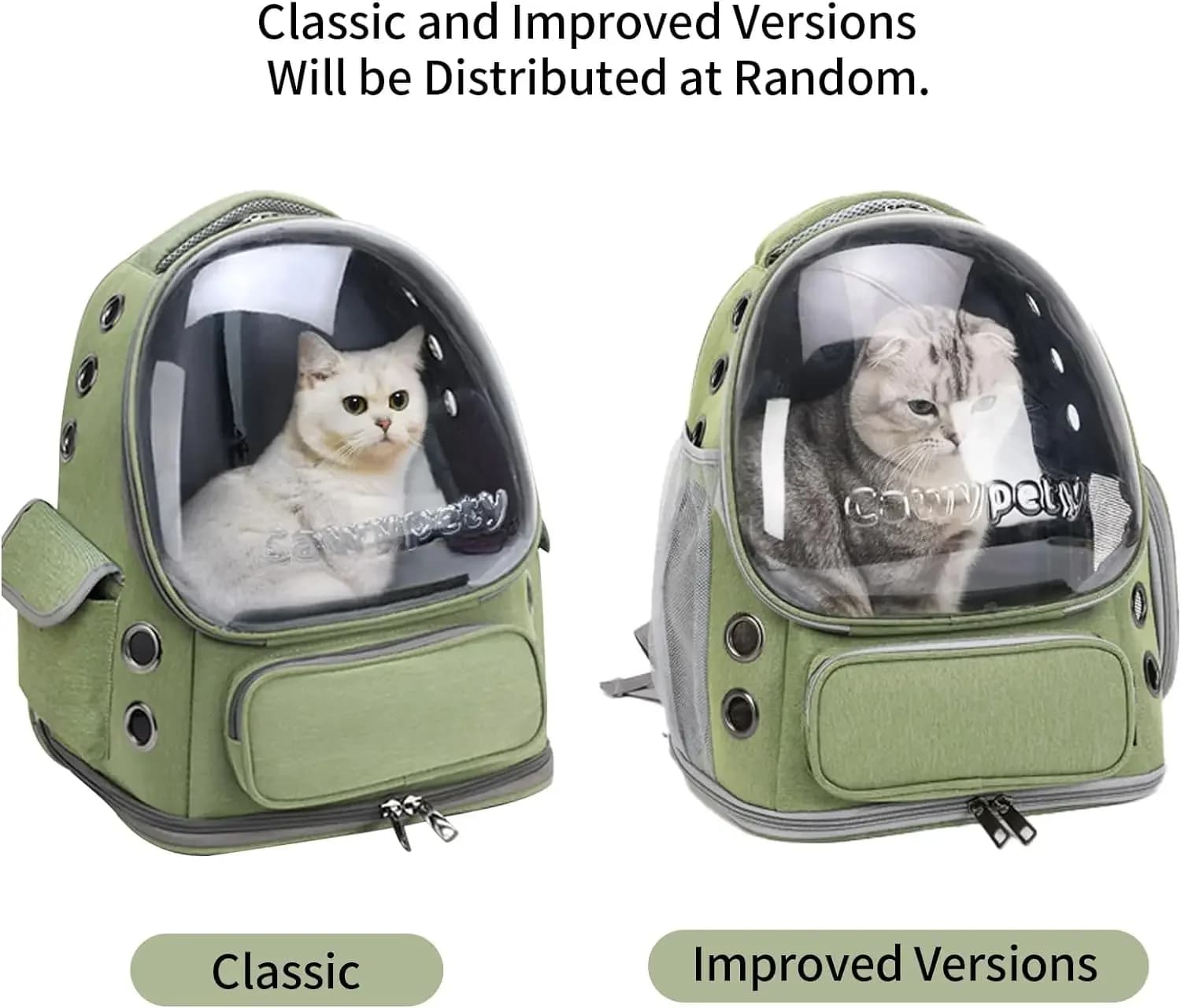 Zaino Trasportino Pieghevole per Cani e Gatti, Borsa da Viaggio Traspirante con Finestra Trasparente, Leggera e Portatile per Escursioni all'Aperto