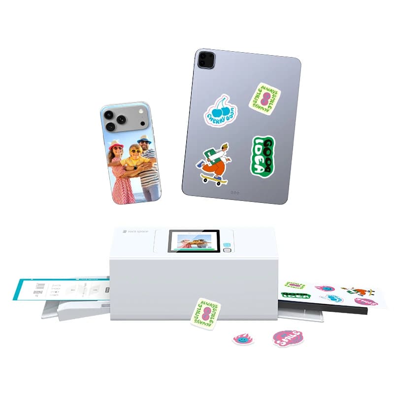 Rock Space Vinyl Printable Waterproof Self-adhesive Glossy Decal Inkjet Printer and Cutter for Label Sticker