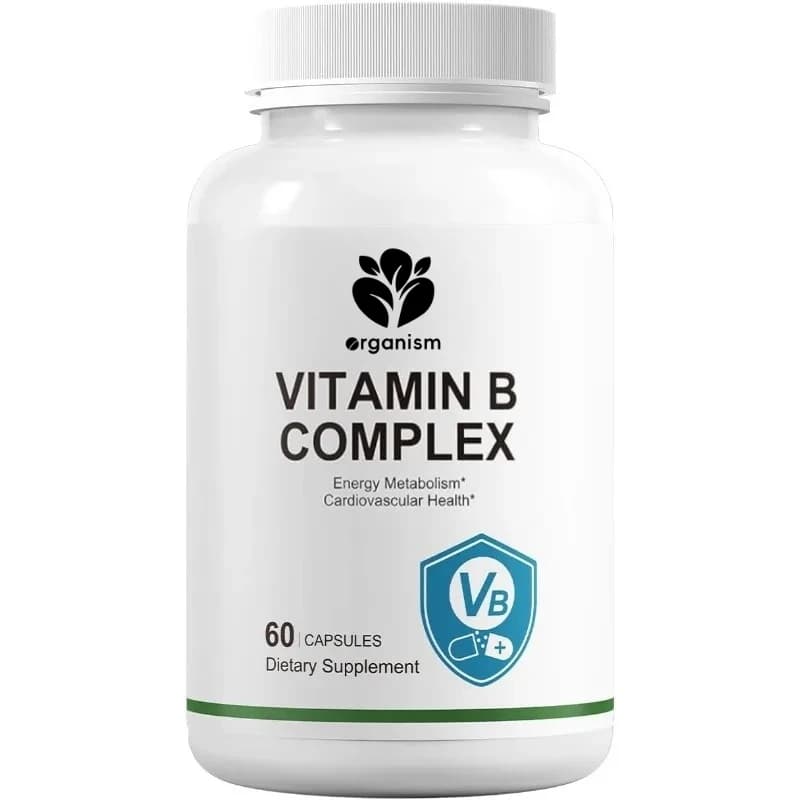Vitamin B complex: a vitamin supplement of the B complex that supports general energy health -60 capsules