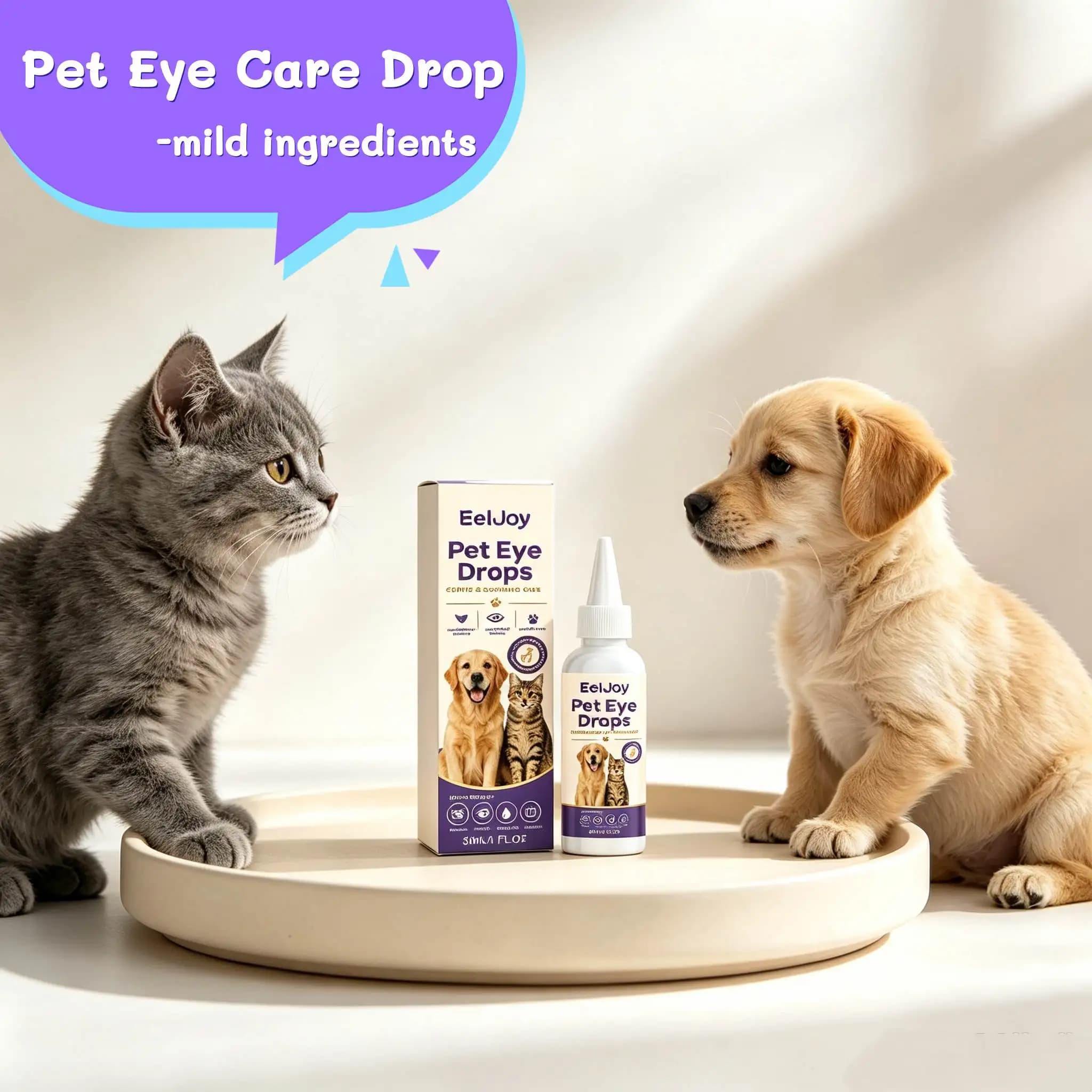 30ml Universal Pet Eye Drop Cleaner For Dog And Cat Moisturizing Eye Remove Tear Stain Washing Pet Cleaning Supplies Eye Cleaner