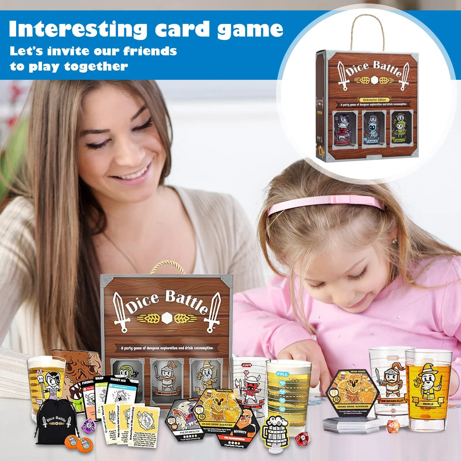 Bar Heroes Assemble Board Game Dice Battle Bar Gathering Dungeon Exploration party Game Adult Family Games Drinking Game set