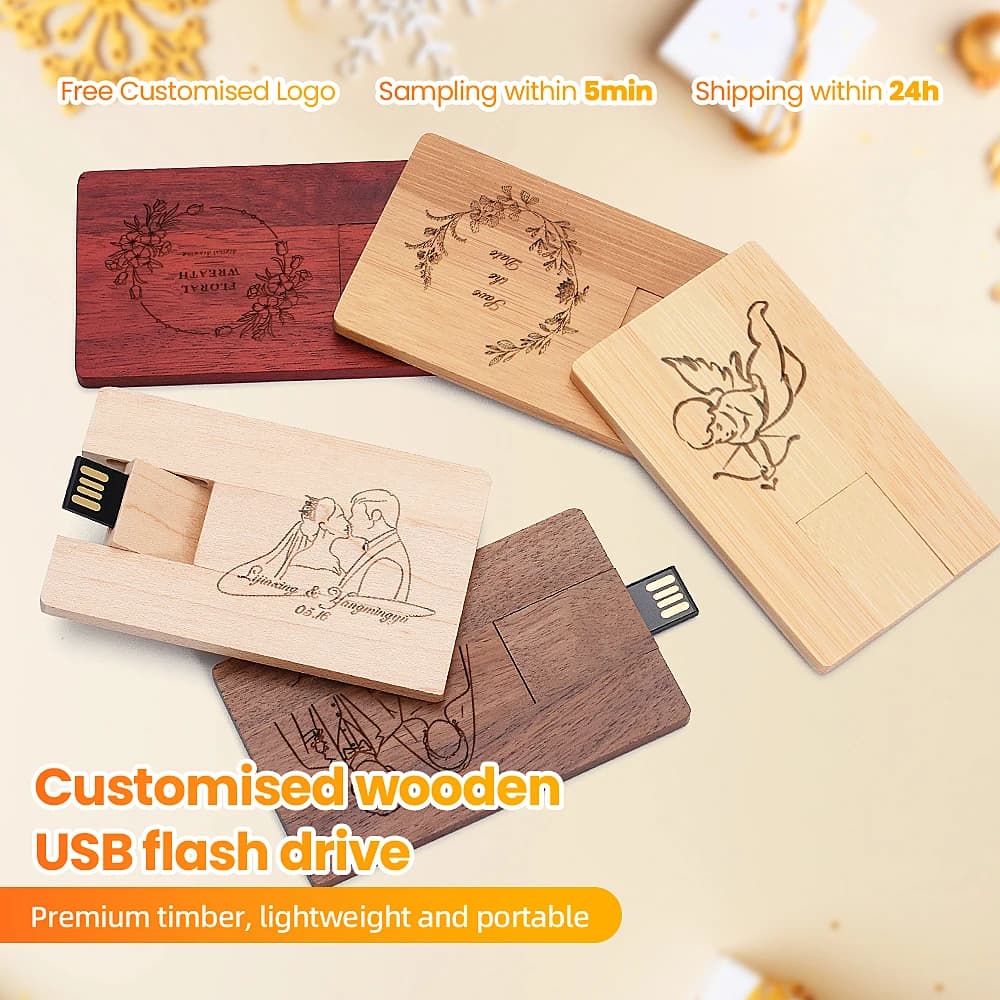 Scheda di legno Chiavetta USB Memory Stick Logo personalizzato gratuito Dispositivo di archiviazione Pen Drive Pendrive 128 GB 64 GB 32 GB 16 GB Regalo creativo