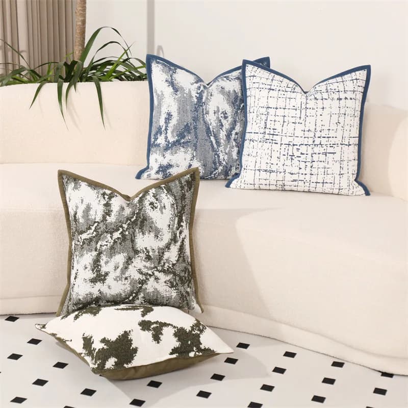 Modern Home Decoration White Pillow Cover Ornamental Pillows for Living Room Sofa Cushion Cover Luxury 45x45cm