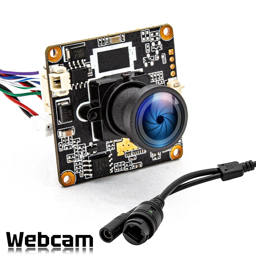 WGWK Telecamera di rete IP 3MP 25FPS Mini Onvif POE48V Telecamera grandangolare 2.1mm 121 gradi M12 Obiettivo di sicurezza HD Modulo webcam di sicurezza