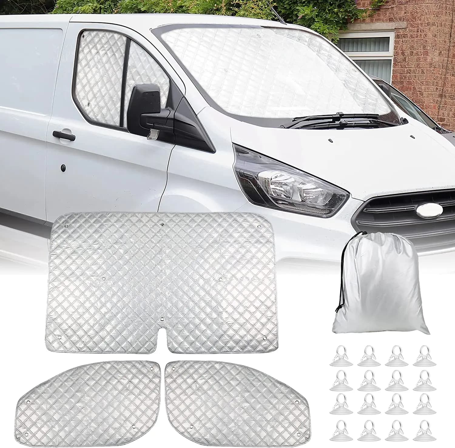 For Ford Transit Custom 2012-2022 Internal Thermal Blinds Window Cover Blind Kit