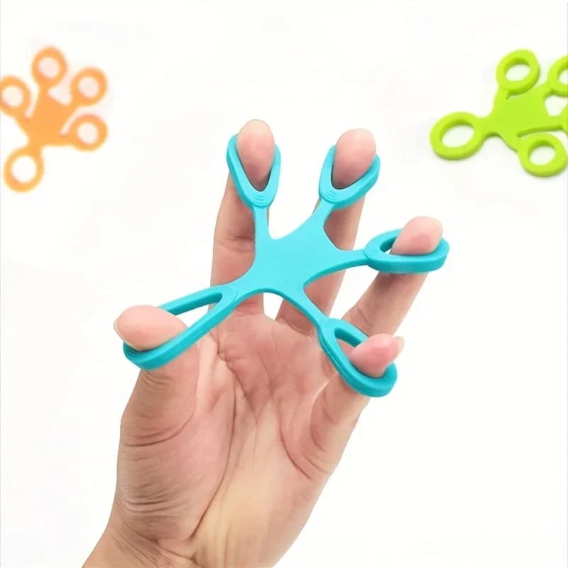 Esercizio per dita in silicone a 3 livelli, elastico di resistenza per rafforzare la mano, strumenti sensoriali per autismo e ADHD