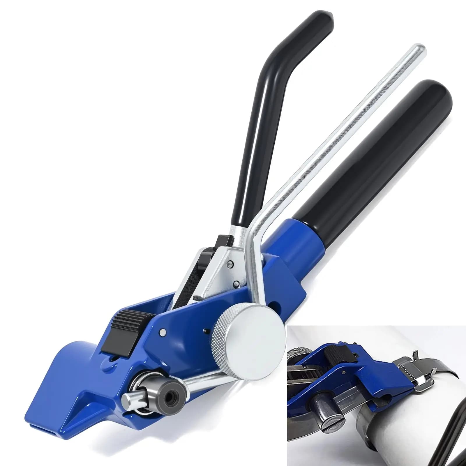 Stainless Steel Cable Tie Gun Banding Tool Strapping Gear Tension Bander for Stainless Steel Band Strap Belt Fastening Cutting