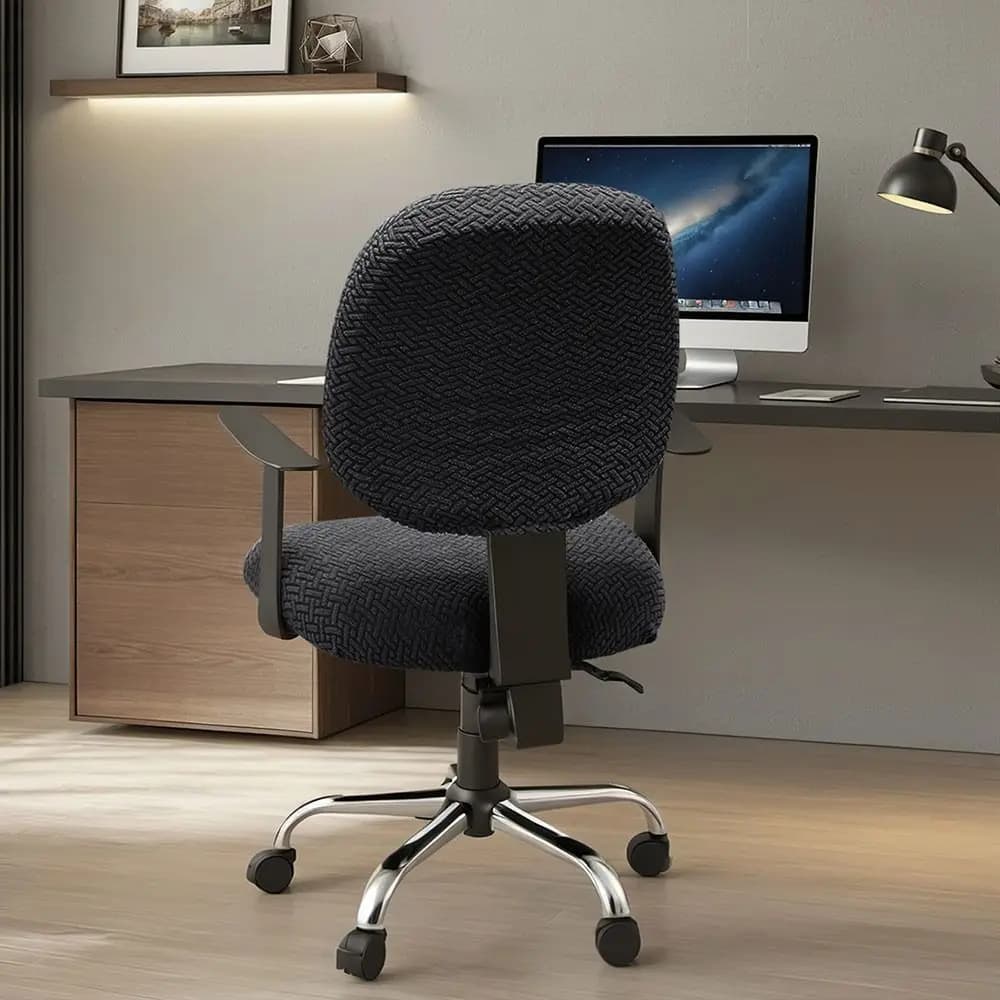 Copertura Elastica per Sedia da Ufficio Antimacchia ​ Traspirante ​ Copertura per Sedia da Gaming Elasticizzata Rimovibile per Sedia Girevole e Regolabile in Altezza