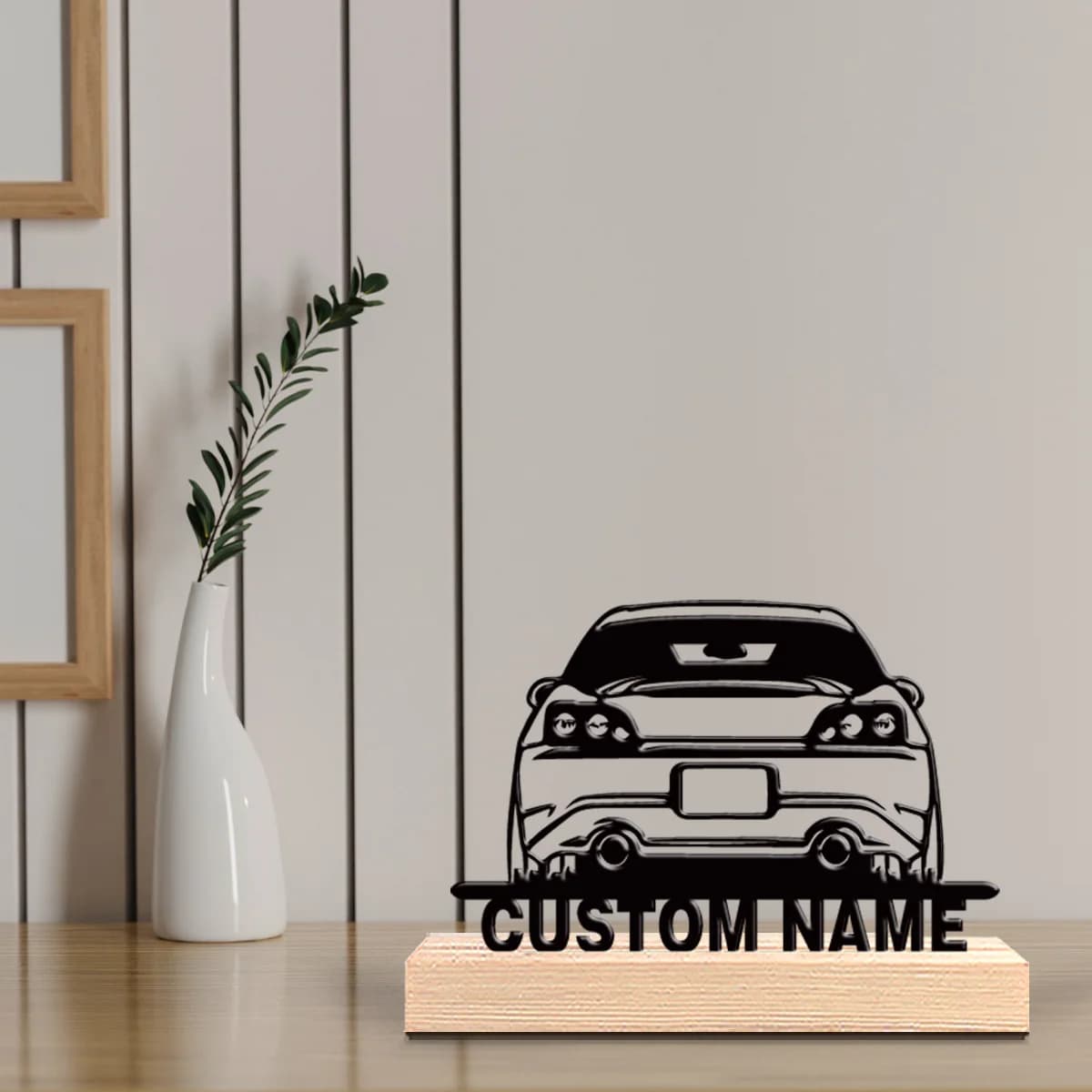 Scultura da Tavolo in Metallo Personalizzata con Base in Legno, Decorazione da Scrivania a Tema Avventura, 1 Pezzo