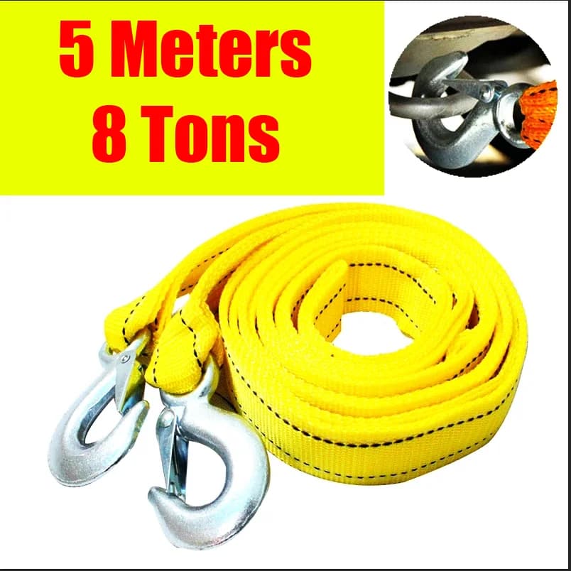 3M/4M Car Train Belt, 3T/5T Heavy Duty Cable with Hooks, Trailer Cable Emergency, Accessories Road Recovery Cable Car Tow Cable for Trailer Trailer Car Trailer Hook