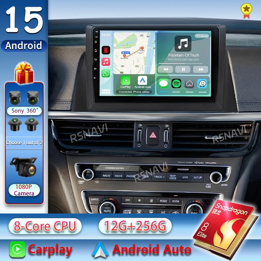 Android 15 Carplay Auto Autoradio Per KIA Optima K5 2016 2017 2018 Autoradio Multimedia Stereo Video Player Audio Stereo No 2din
