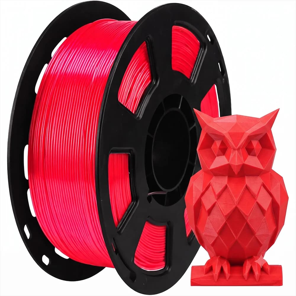 Silk PLA Filament 1.75mm , Shiny 3D Printer Filament Dimensional Accuracy +/- 0.02mm, 250g Spool Fits for Most FDM 3D Printers