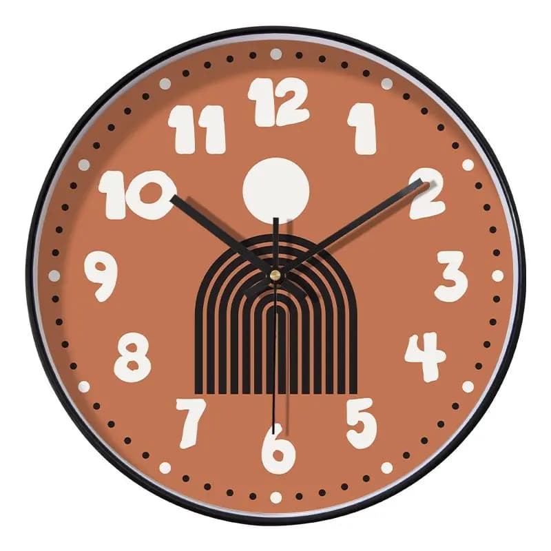 Creative Modern Geometric Wall Clock Cute Watch Living Room Decorations for Home Bedroom Silent Wall Clock Without Punching