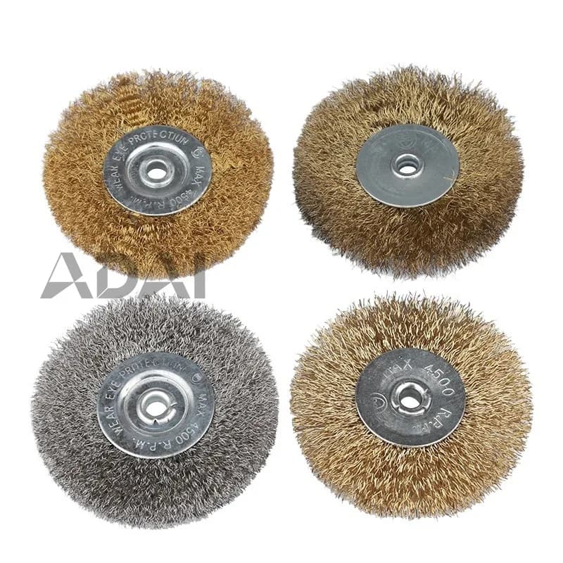 Set of 9 metal brushes, specially designed for rust removal, polishing and cleaning, metal wire disc brush for rust removal