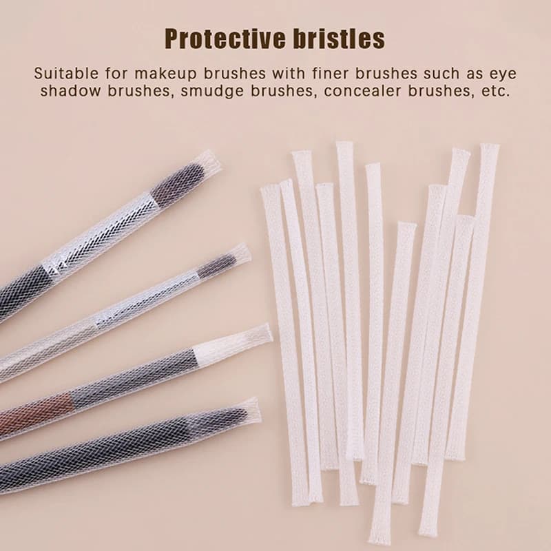5/10/20/50pcs Makeup Brush Protective Mesh Set Rose Gauze Set Makeup Brush Protective Mesh Set Flower Protective Mesh Set