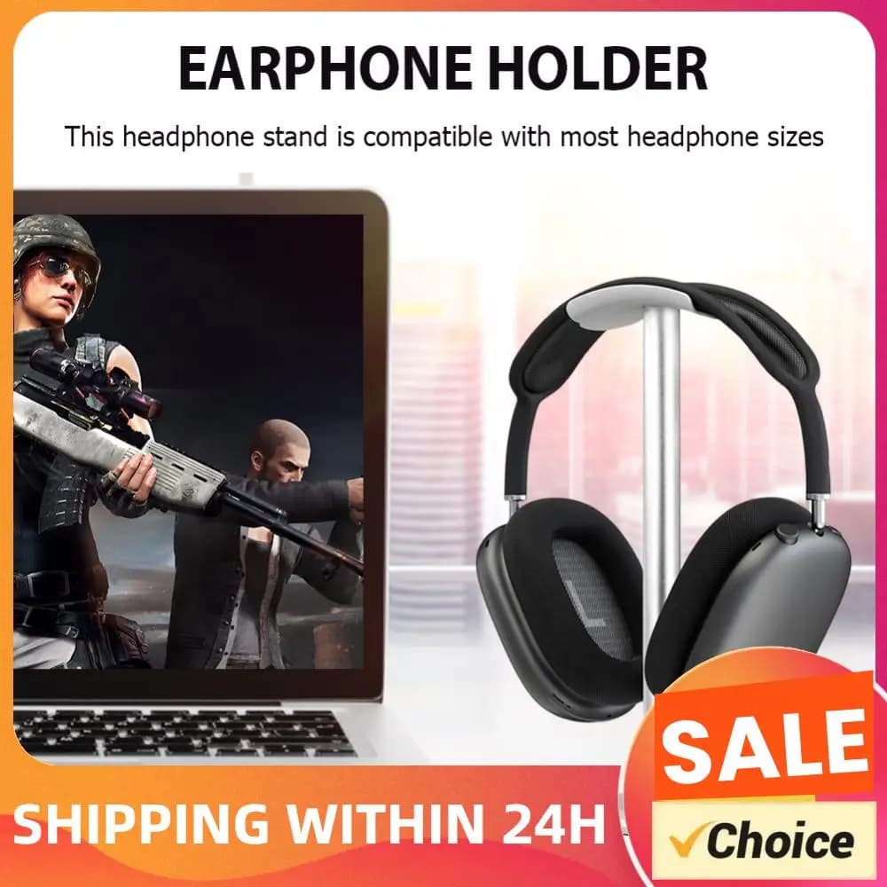 Headset Stand Aluminium Alloy Headphone Stand Display Rack Space Saving Desktop Organizer Vertical Bracket Hanger