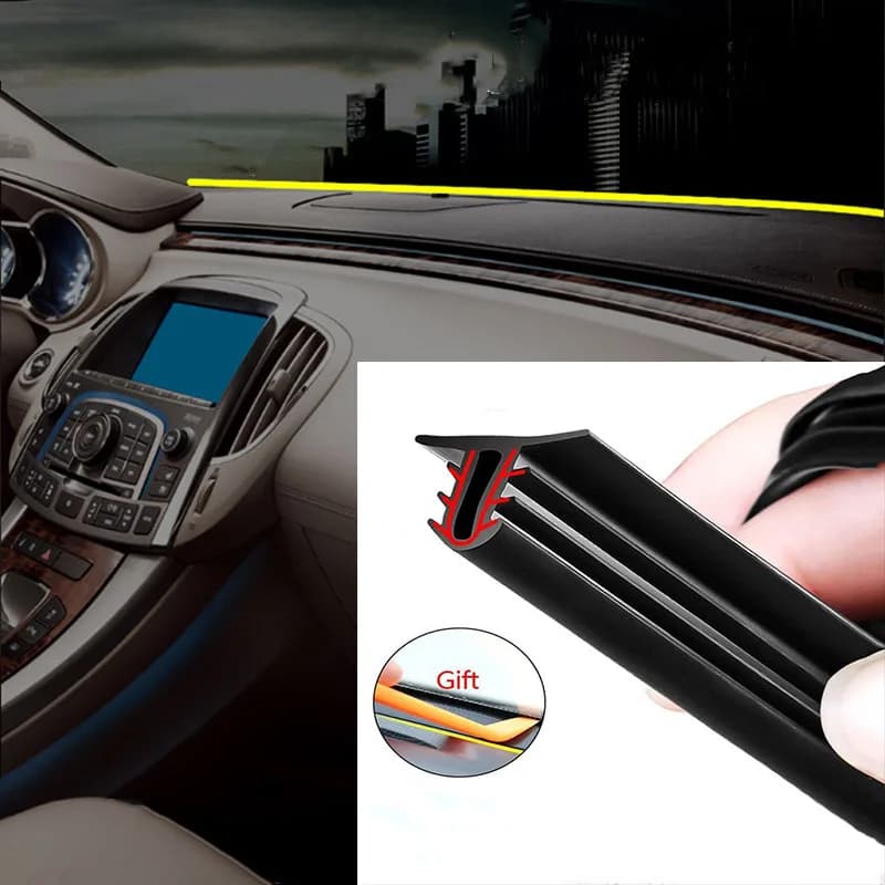 Striscia di tenuta in gomma per Auto striscia di tenuta per cruscotto automatico isolamento acustico acustico strisce di gomma guarnizione adesivi per Auto accessori
