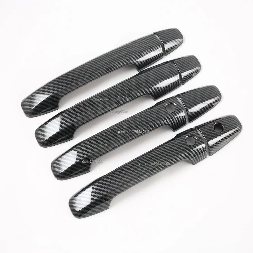 Accessori Auto ABS Carbon Door pomello Protector maniglia della porta copertura del telaio rivestimento esterno dell'auto per Honda Stepwgn RP3 RP5 2016-2021