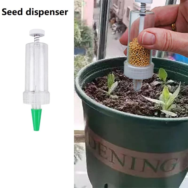 Mini Manual Semi Portable Seed Sowing Tool Planting Flower Pot Garden Bed Essential Supplies for Gardening BZQ03