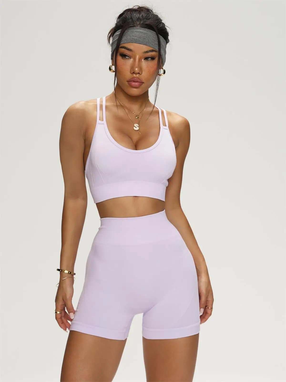 Women's yoga suits, bras and sports and outdoor shorts, cycling yoga set, racing and fitness