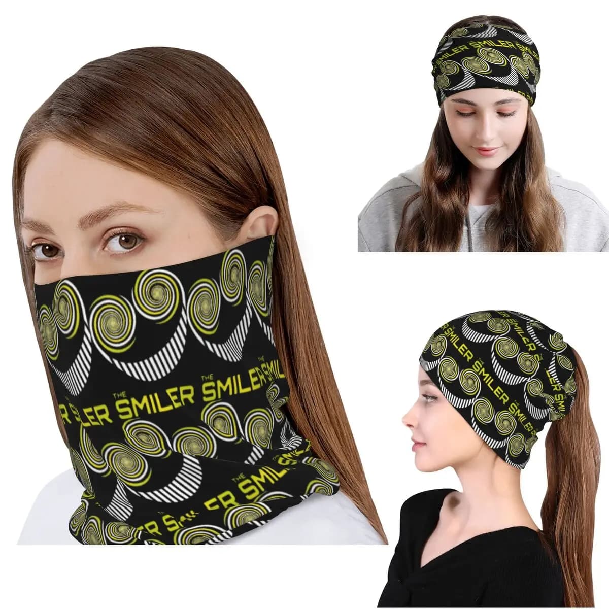 The Smiler Alton Towers Merch UK: Bandana Multifunzione, Maschera, Sciarpa, Scaldacollo, Berretto per Ciclismo, Invernale, per Uomo, Donna, Adulti