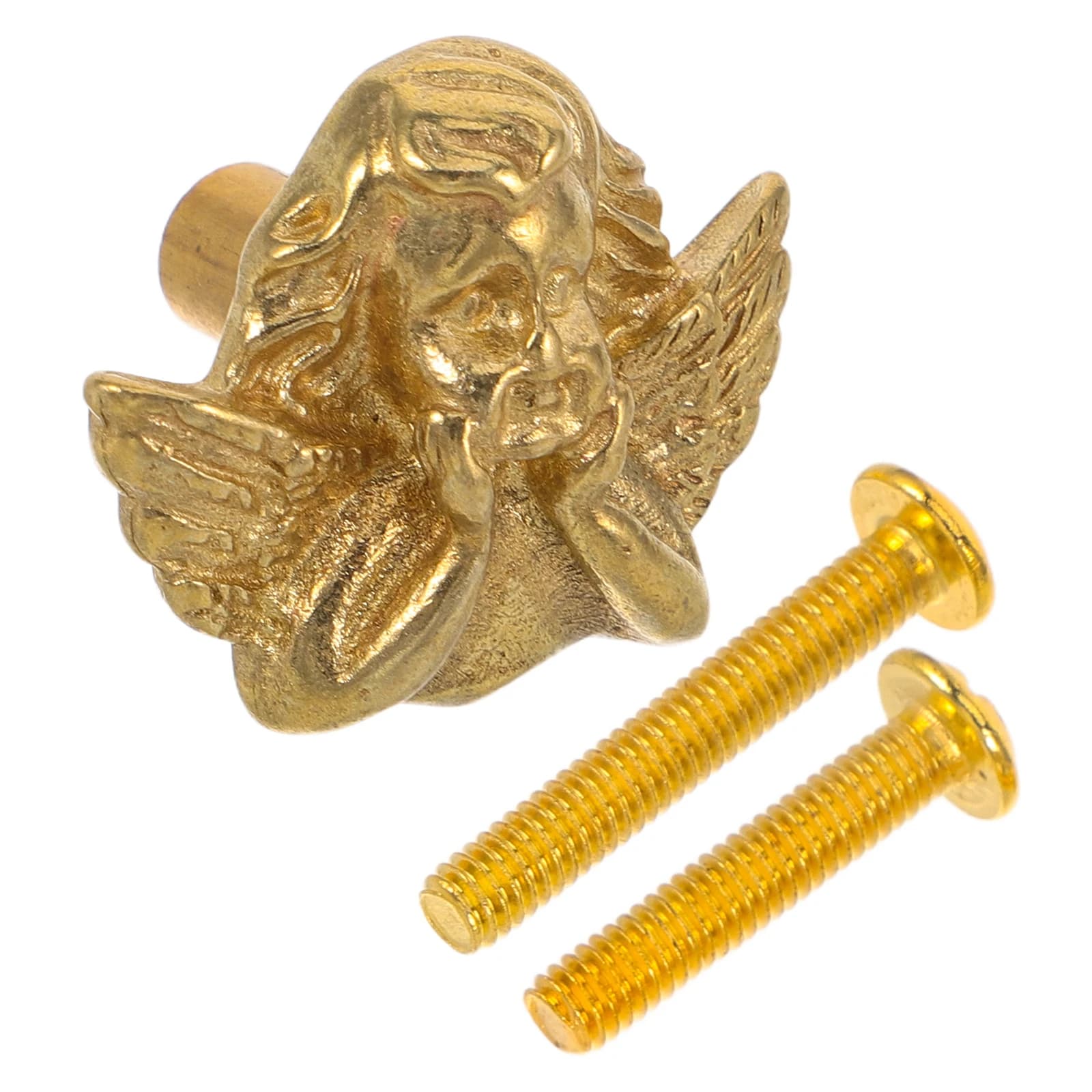 Manopole per cassetti angelo Maniglie per mobili in metallo vintage Finitura in ottone rame per maniglie hardware per guardaroba da cucina