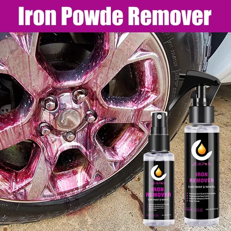 50ml/100ml Wheel Paint Iron Remover Spray Technology Professional Dust Rim Rust Cleaner Auto Detail Chemical Car Cleaning