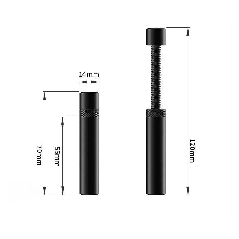 Supporto Verticale Telescopico Rotante in Alluminio per GPU, Staffa Magnetica per Scheda Video, Supporto per Scheda Grafica 27-120mm