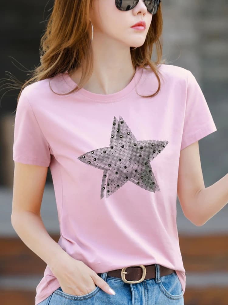 Zjaiss 2026 Nuova Collezione Estiva: T-shirt da Donna Casual a Maniche Corte con Girocollo, Stile Unico e Personalizzato