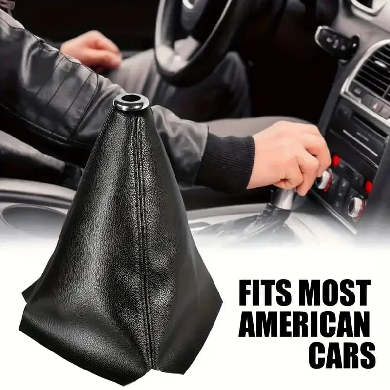 Copertura Universale in Pelle PU per Leva del Cambio Auto, Copertura Antipolvere per Pomello del Cambio Manuale, Accessori Auto