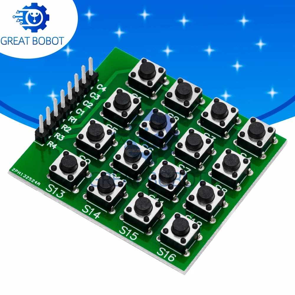 1PCS 8Pin 4×4 Matrix 16-Keypad Keyboard Module for Arduino DIY Starter Kit