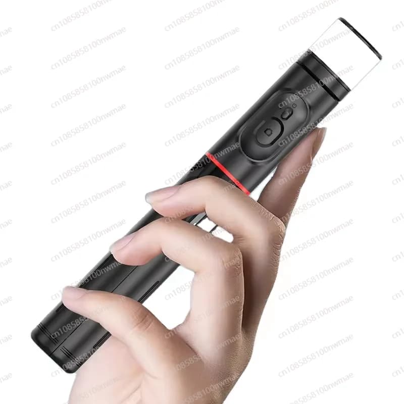 Q12S staffa per trasmissione in diretta multifunzione uno in uno per telefono cellulare, bastone selfie wireless, luce di riempimento rotante, treppiede nascosto