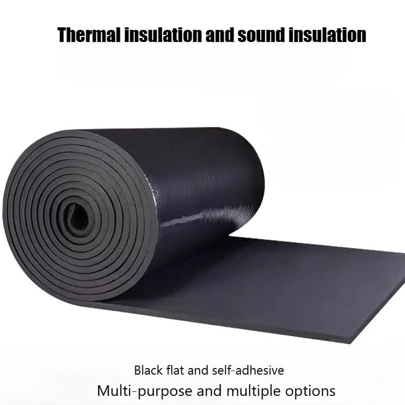 Self-adhesive Rubber Foam Roll Versatile Soundproofing Insulation Easy-Cut for DIY Ideal for Roofs Cars Noise Insulation Mats