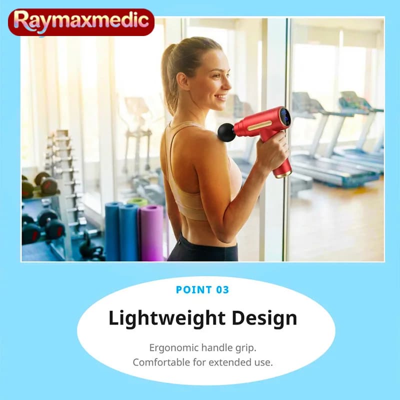 Raymax Massage Gun for Muscle Relaxation, Vibrant Massage for Neck and Back, Fitness Equipment