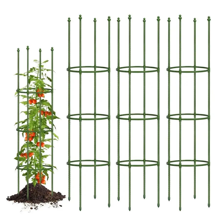 Set of 3 Supports for Tomatoes, Traliccio Adjustable up to 150 cm per Giardino e Vasi, Traliccio da Giardino per Piante Rampicanti