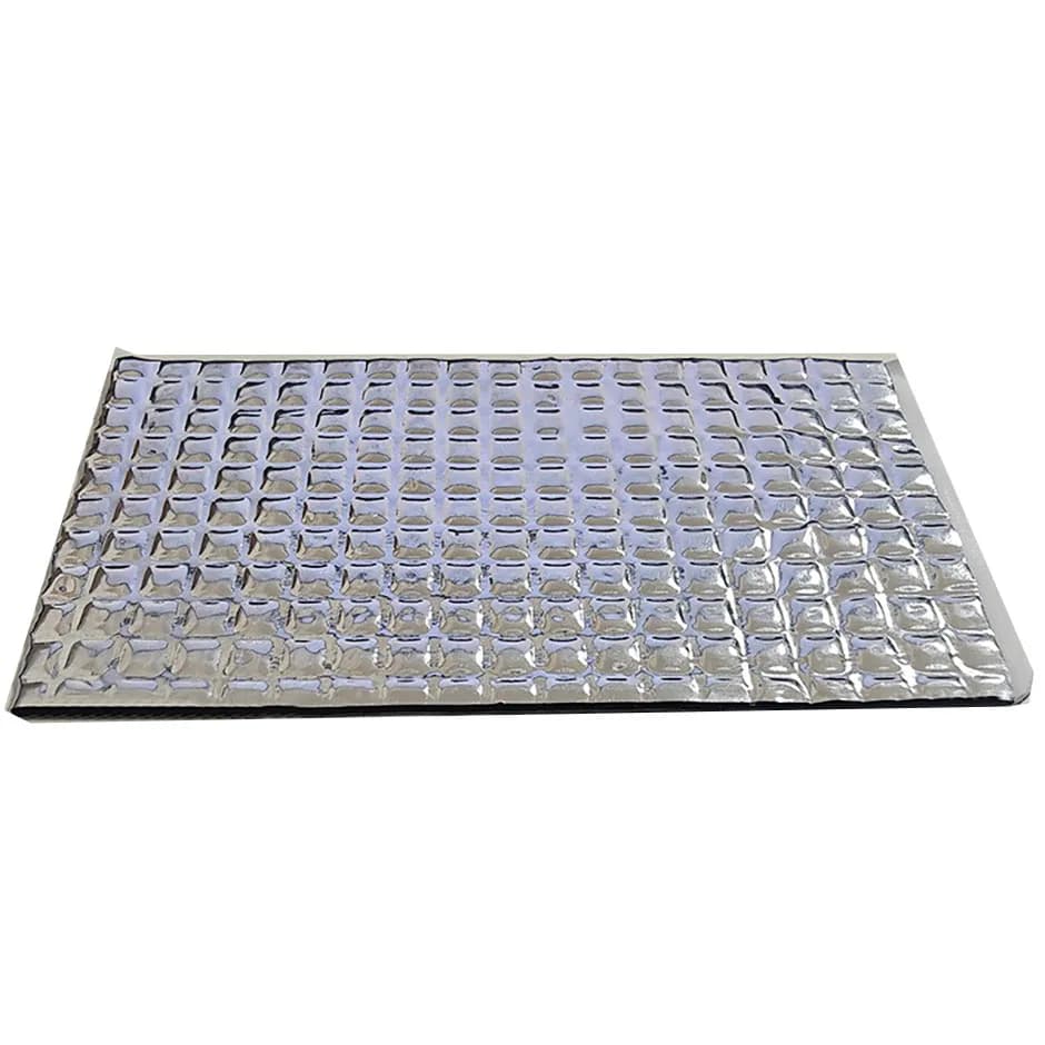 Car Damping Mat Butyl Rubber Self-adhesive Soundproof & Thermal Insulation Cotton Shock-absorbing Noise Reduction Black/Silver