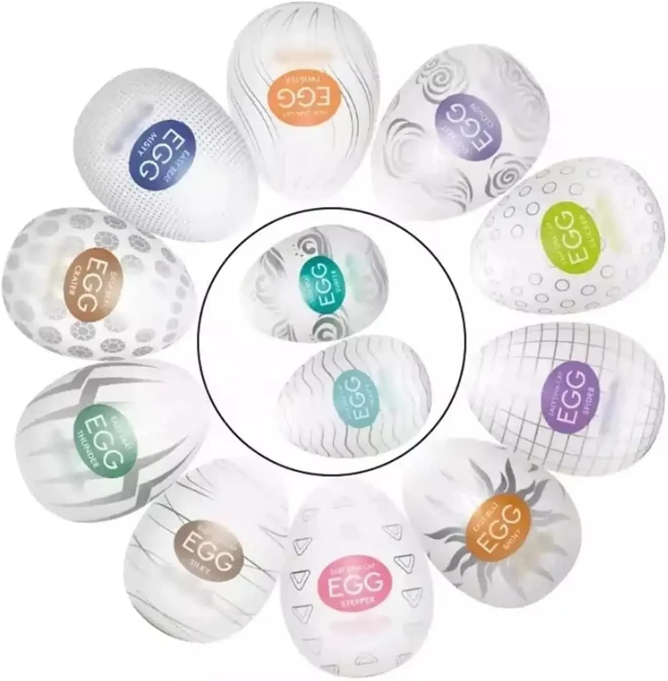 Masturbatore a Forma di Uovo, Giocattoli Sessuali per Uomini 18+, Masturbatore per Pene, Vagina Realistica, Uova Sessuali per Adulti, Tipo Tascabile, in Silicone Medicale