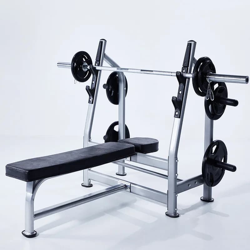 Multifunctional Adjustable Dumbbell Stool Household Fitness Equipment Bench Push Bed Rack with Barbell for Workout