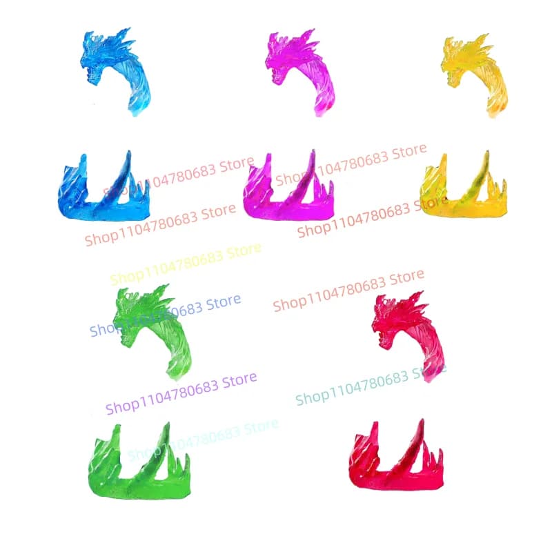 MOC Building Blocks Figure in miniatura Drago d'acqua Espositore Cartoon Anime Accessori Modello Ornamenti Giocattoli decorativi Regali