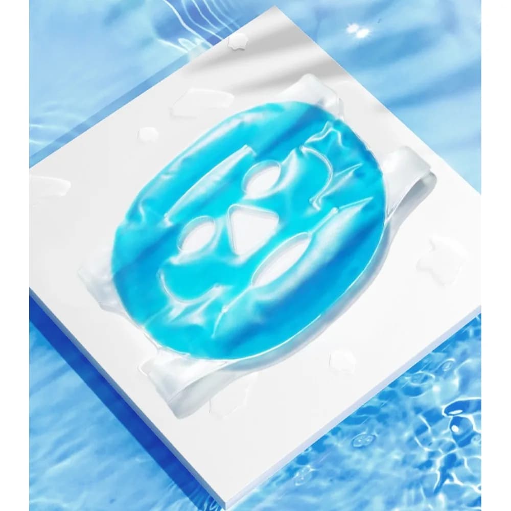 Face mask in hot and cold gel Reusable adjustable straps for stress relief Reducing swelling and relaxation Total cover skin care
