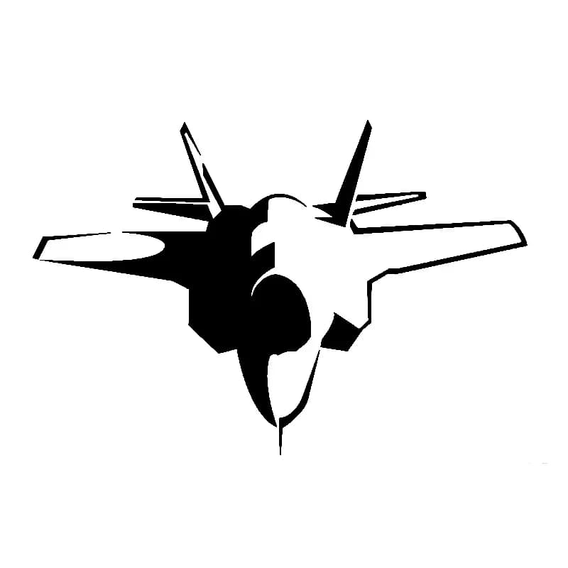 Custom Creative Stickers Air Fighting Decorations for Fresh Waterproof Cars and Solar Protection PVC 17*12cm