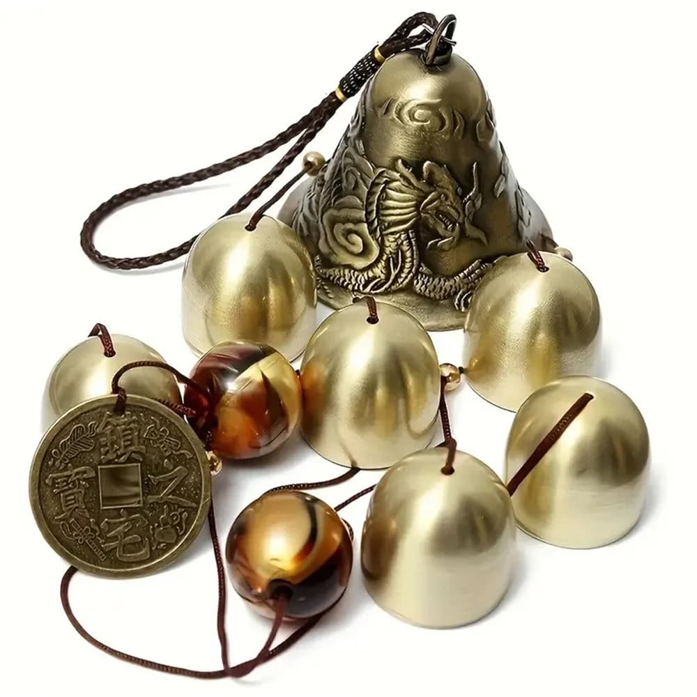 Lucky Wind Chimes Feng Shui Bell for Good Luck Home Garden Patio Hanging Decoration Gift