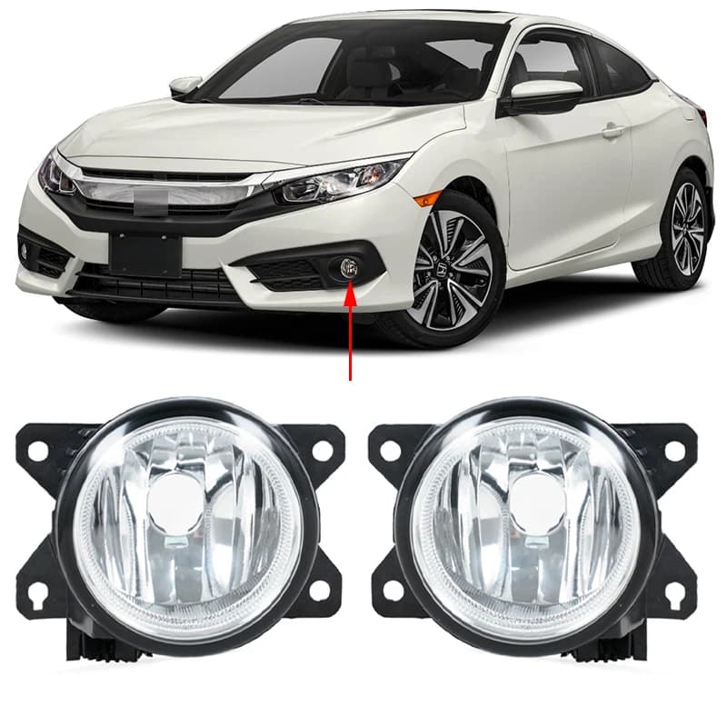 Accessori auto paraurti anteriore fendinebbia per Honda Civic 2016 2017 2018 2019 fendinebbia senza lampadina