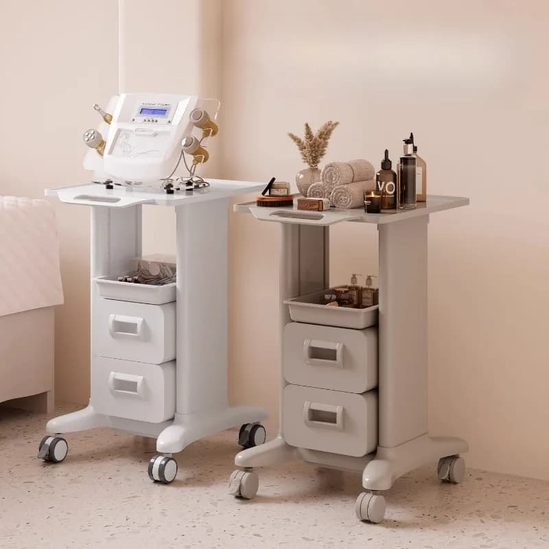 Carrello portaoggetti per salone di bellezza Carrello mobile per strumenti per la cura della pelle Cassetto per organizer per attrezzi multistrato Scaffale per cosmetici resistente