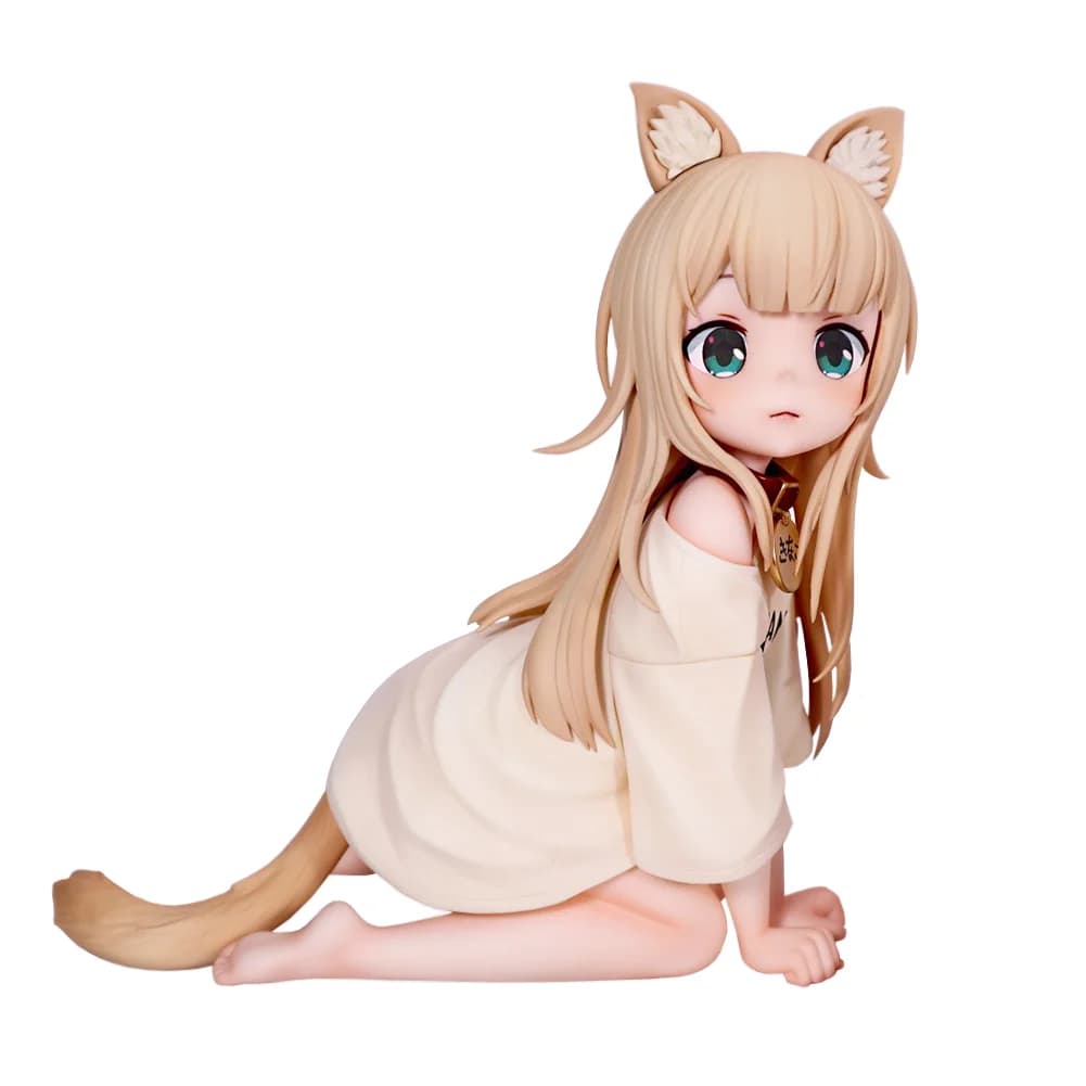 Anime Figura KINAKO carino action Figures KINAKO gatto ragazza figurine Bambole PVC Ragazze Modello Giocattoli Da Collezione Statue Ragazzi Regali 12 cm