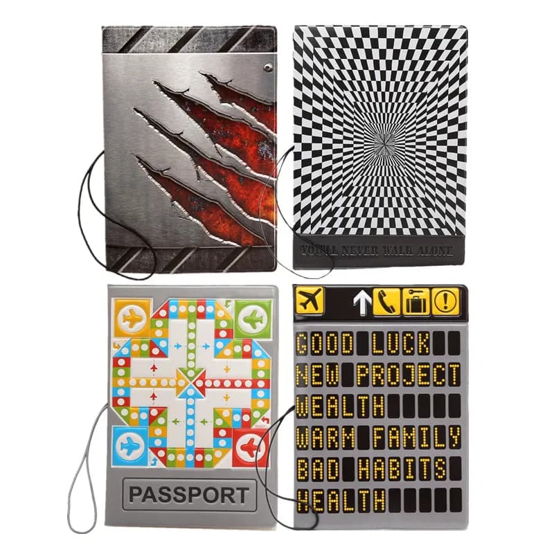 Porta Passaporto 14*10cm per Accessori da Viaggio, Custodia per Passaporto, Porta Documenti da Viaggio per Donne e Uomini