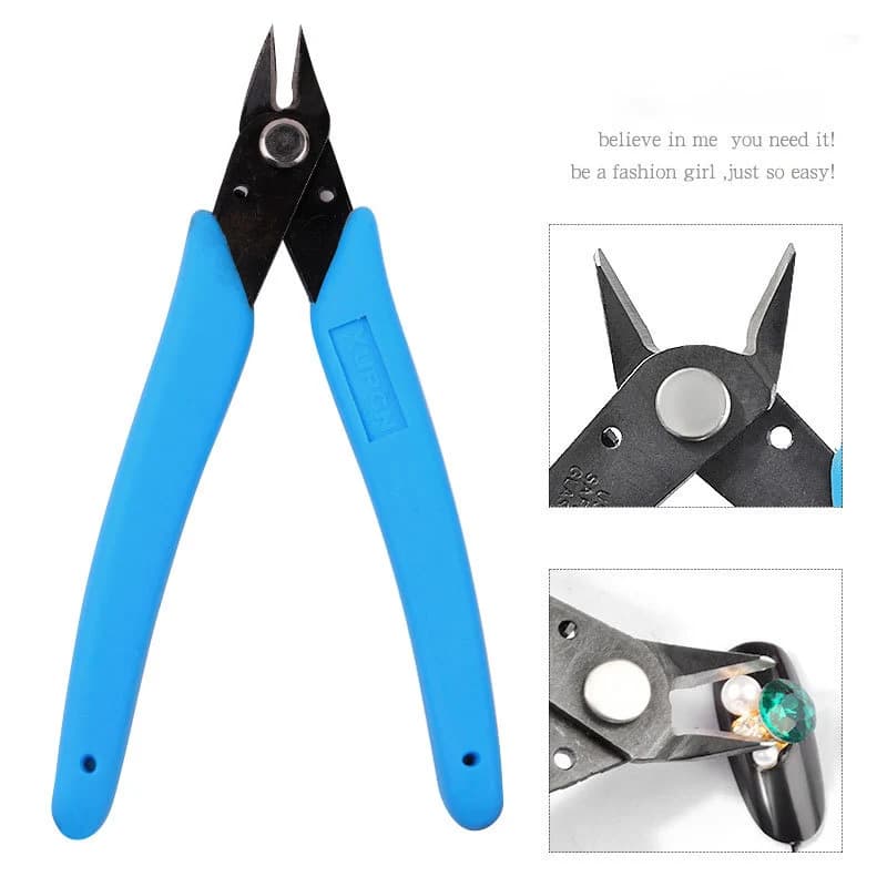 Pinza diagonale MIsscheering Mini forbici per unghie Pinza per trapano Pinza per trapano Forniture per unghie portatili per professionisti