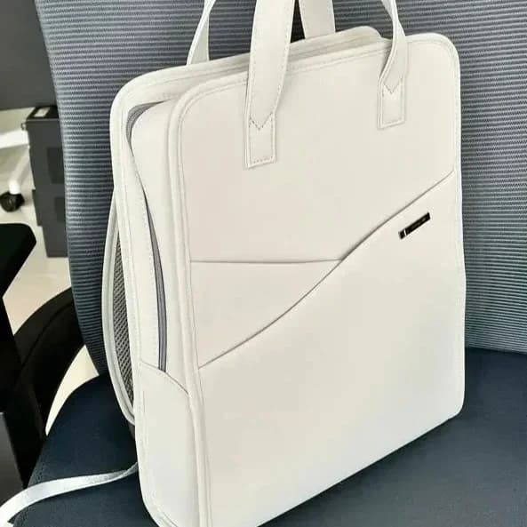 Zaino per Laptop bianco 11 12 13.3 custodia per Notebook da ufficio da 14 pollici custodia da viaggio per Computer con manico da lavoro moda lusso