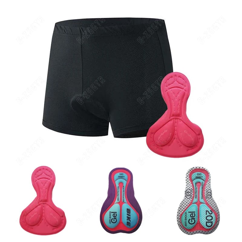 Women's Cycling Shorts Comodi bike briefs Intimo antiurto Trousers with pink bicycle Padded shorts 20D gel padded pants